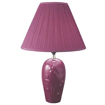 LETTHEREBELIGHT Ceramic Table Lamp - Burgundy LE1338300